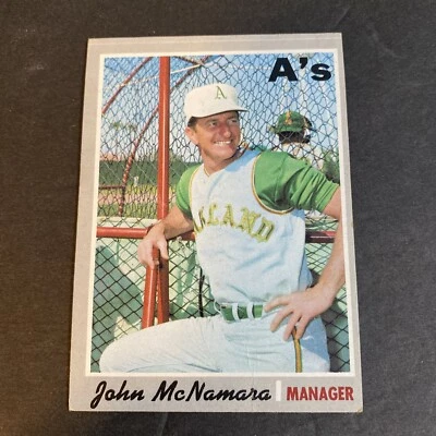 1970 Topps Baseball John McNamara Oakland Athletics High Number Card #706 - Image 1 of 3
