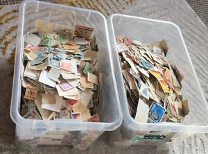 Large 800 gms Collection Thousands of loose Worldwide Stamps. Victorian - Modern - Picture 1 of 14