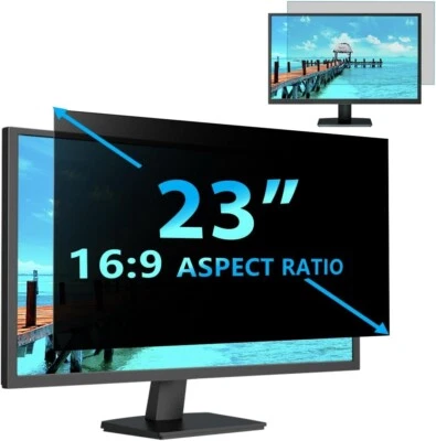 STARY 23 Inch Computer Privacy Screen Filter for Widescreen 16:9 Monitor and Lap - Image 1 of 4