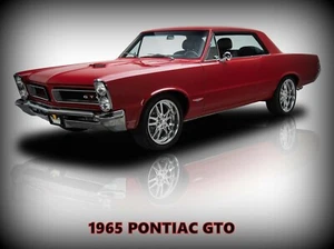 1965 Pontiac GTO New Metal Sign: Hot Rod Restoration in Red - Picture 1 of 1