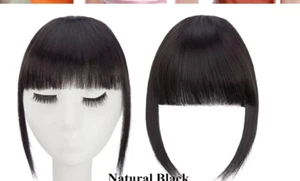 Thick/Thin Bang 15" hair Extension Clipin Front Fringe Human Hairpiece New P15 - Picture 1 of 5