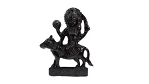 Blessed Iron Shani Dev Statue in Fine Finishing and Decorative Art Black Iron - Picture 1 of 3