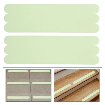 12 Pcs Green Reflective Non Stair Treads Tape Glow Safety Anti Skid - Bild 1 von 4