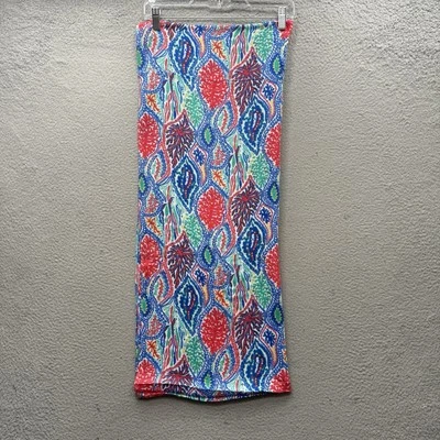 Bufanda Lilly Pulitzer Riley Infinity Loop azul coral estampado Let Minnow azul rojo Foto 1 de 4