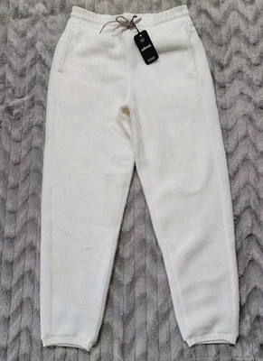 Allbirds Womens M White Fluff Fleece Pants Warm Fuzzy Soft NWT - Image 1 of 4