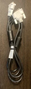 High Quality 6ft DVI-D Cable, Gold Plated, Large Ferrites, Beige, New - Picture 1 of 3