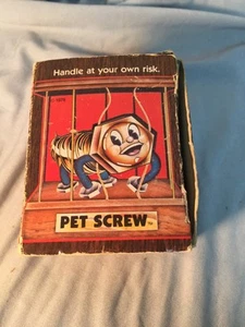 Vintage 1978 Pet Screw Funny Valentines Day Gag Gift In Original Box 70s Novelty - Picture 1 of 6
