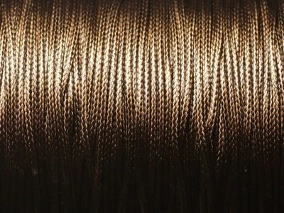 HOMEMADE 5 Mètres - Fil Corde Cordon Coton Ciré 1mm Marron Brun Café - 4558550016041