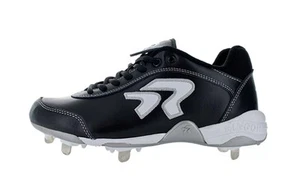 Ringor Dynasty II Women's Softball Spike BLACK | WHITE SZ 8 - Picture 1 of 2
