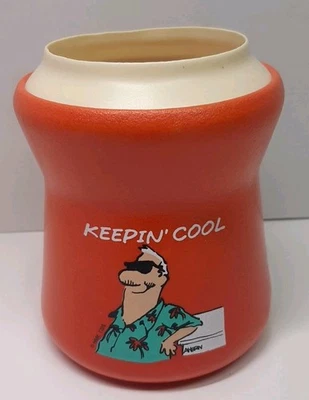 De colección Tuffoam Koozies Hombre Cave Dad "Keepin Cool" Cerveza Soda Lata Soporte Enfriador Foto 1 de 4