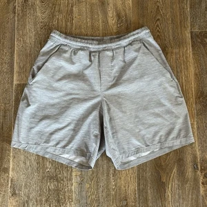 Pantalones Cortos Lululemon Pace Breaker Para Hombre Pequeños Grises 7” Forrados Rendimiento Correr Gimnasio - Imagen 1 de 9