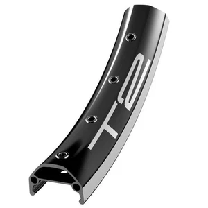 Halo T2 24" Felge, 36h (CNC Sidewall) - Schwarz/Silber - Bild 1 von 1