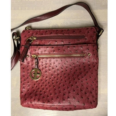 Bandolera Giani Bernini imitación avestruz Foto 1 de 4