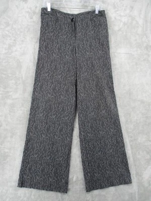 Pantalones CoVelo Mujer 8 Gris Pierna Ancha Texturizado Jacquard Carrera Elastizados Clásicos Foto 1 de 4