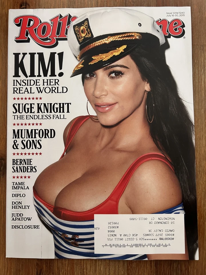 Rolling Stone Magazine July 2015 Kim Kardashian Issue 1239/1240 Don Henley Foto 1 de 1
