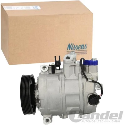NISSENS AIR CONDITIONING COMPRESSOR fits AUDI A4 B6 A4 B7 B8 AVANT Q5 2.4 - 3.0 TFSI - Image 1 of 4