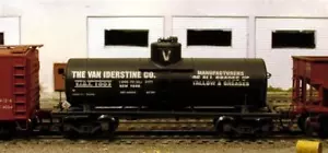 Van Iderstine tallow tank car decals, in white, LIRR online industry, HO-scale - Picture 1 of 4