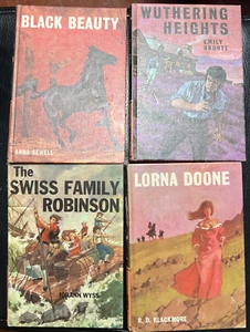4x Bancroft Classics Vintage Books 6,16,21 & 38 Incl Black Beauty, Wuthering … - Picture 1 of 18