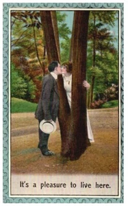 VIKTORIANISCHE ROMANTIK PAAR POSTKARTE.SIEHE FOTOS*B4 - Bild 1 von 2