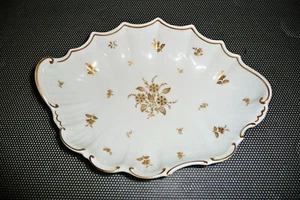 Richard Ginori Porzellan Schale , Muschelschale, Goldblumen , Top , 725/236 - Bild 1 von 12