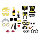 Happy New Year's Eve 2024 Theme Photo Booth Props Masks Eyeglasses Party Selfie