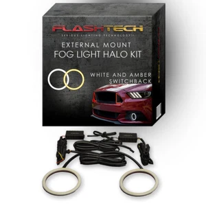 External White Switchback LED Foglight Halo Ring Kit for Lincoln Navigator 07-14 - Picture 1 of 9
