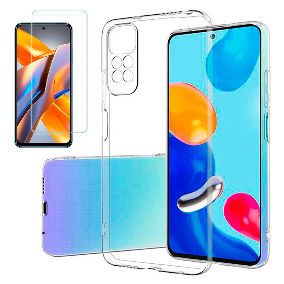 TODOBARATO 24HORAS Funda Xiaomi Redmi Note 12 Pro 4G Transparente Silicona Gel Lisa + Protector 5D