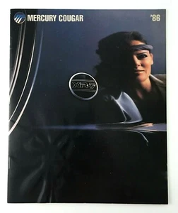 Mercury Cougar 1986 sala de exposición folleto de ventas catálogo de concesionarios folleto de auto coche - Imagen 1 de 5