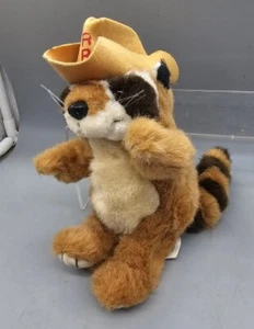 Ranger Rick Plush Racoon National Wildlife Foundation 1992 Vintage cowboy hat - Picture 1 of 6