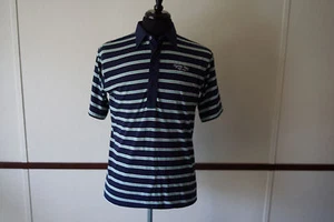 Vintage Oyster Bay Golf Links L Mens Striped Polo Made in USA Tourney Sportswear - Picture 1 of 6