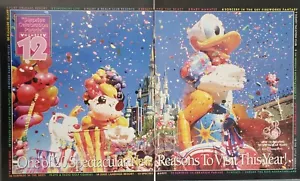 1992 Walt Disney World Florida 12 spektakuläre Gründe für einen Besuch 2 Seiten Printanzeige - Bild 1 von 1