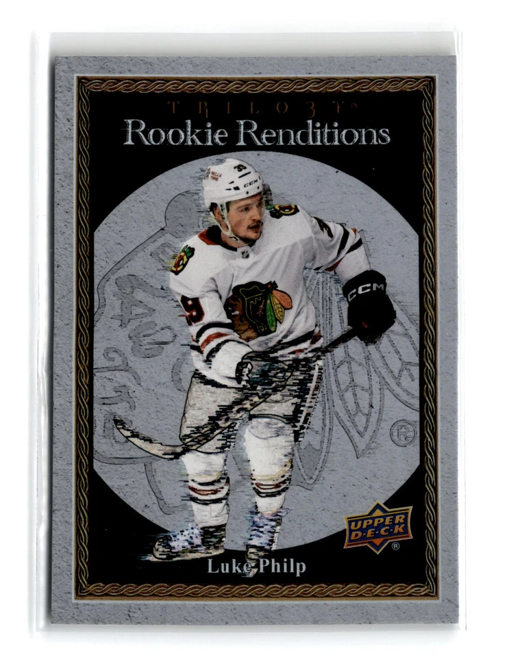 Luke Philp 2023-24 Upper Deck Trilogy Rookie Renditions #RR-18 Blackhawks - Image 1 of 2