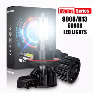 H13 9008 4-Sides LED Headlight Bulb High Low Beam Lamp 6000K White Super Bright - Picture 1 of 20