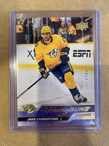2023-24 Upper Deck Jake Livingstone Young Guns Exclusives 1/100