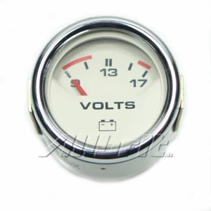 ROVER Mini Instrument Voltmeter Smiths weiß/beige, mit Chromrand (YHC100010) - Bild 1 von 1