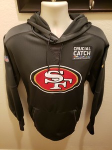 men's san francisco 49ers nike tan 2019 salute to service sideline therma pullover hoodie