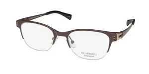 NEW KIO YAMATO KT-342 GLASSES 49-19-134 OVAL JAPAN TITANIUM 103 WOMENS HALF-RIM - Picture 1 of 8