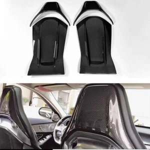 Carbon Fiber Seat Back Trim for Mercedes Benz A45 CLA45 GLA45 AMG GT C63 C43 E63 - Picture 1 of 7