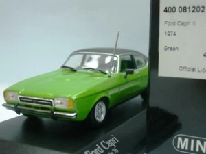 WOW EXTREMELY RARE Ford Capri MkII 2300 GT Le Mans Green 1:43 Minichamps-Mk1/Mk3 - Picture 1 of 3