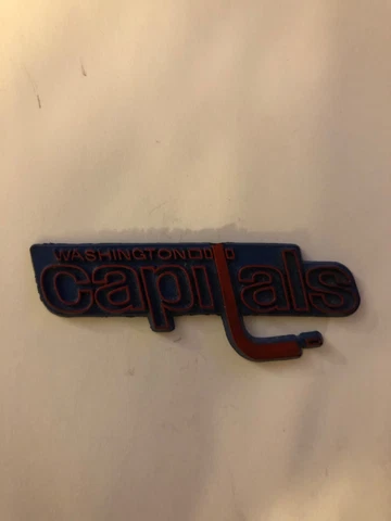 WASHINGTON CAPITALS Vintage NHL RUBBER Hockey FRIDGE MAGNET Standings Board Cover