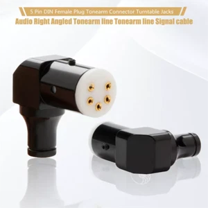 Giradischi HiFi 5Pin DIN Femmina Spina Ottone Braccio Connettore LP Vinile Jack Nuovo - Foto 1 di 24