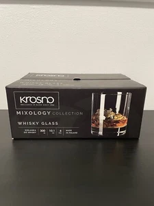 Krosno Polen 6-teiliges Whiskyglas Set Mixology Collection klar NEU 10,1 Oz Import - Bild 1 von 6