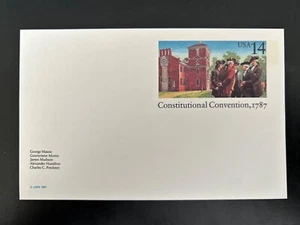US Stamps SC# UX116 Constitutional Convention 14c Postal Card MNH 1982 - Picture 1 of 1