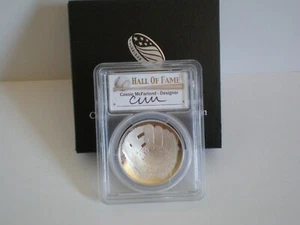 2014-P CASSIE McFARLAND HALL of FAME SILVER $1.COIN PCGS PR70DCAM F.S. SIGNED - Picture 1 of 4