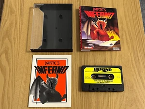 Beyond Dante's Inferno Commodore 64 Cassette - Working -👽👾Retro Gift Idea👾👽 - Photo 1/24