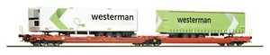 HO Scale Wagons - 77399 - Articulated double pocket wagon T3000e, Wascosa - Bild 1 von 1