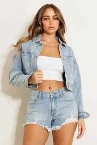 Giacca jeans denim blu Vibrant Yonce taglia S - Foto 1 di 13
