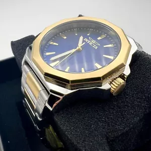 NEW INVICTA Men's Dodecagon Blue Gold 2-Tone Stainless-Steel Watch Large 42MM - Picture 1 of 16
