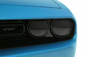 Fits 2015-2020 Dodge Challenger GTS Smoke Acrylic Headlight Covers 4pc GT0165S - Picture 1 of 1