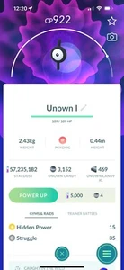 Unown I - Pokemon Trade GO - 20K Dust Trade - Picture 1 of 2
